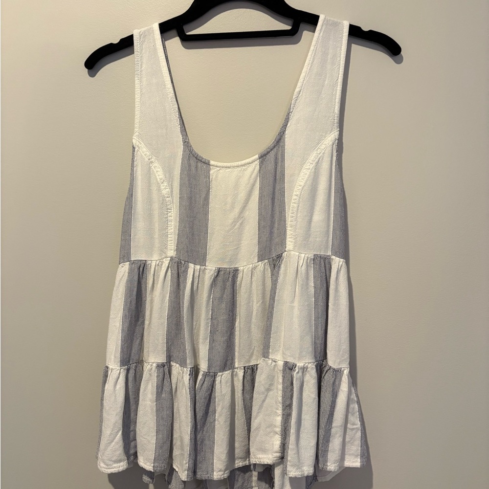 AE Tiered Striped Tank